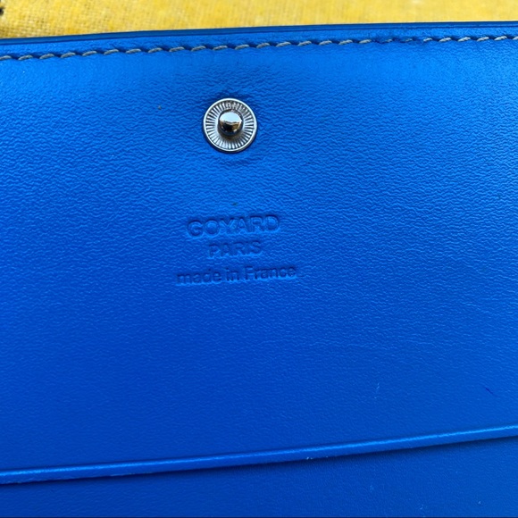 GOYARD Rivoli Wallet Sky Blue passport set - Picture 14 of 15